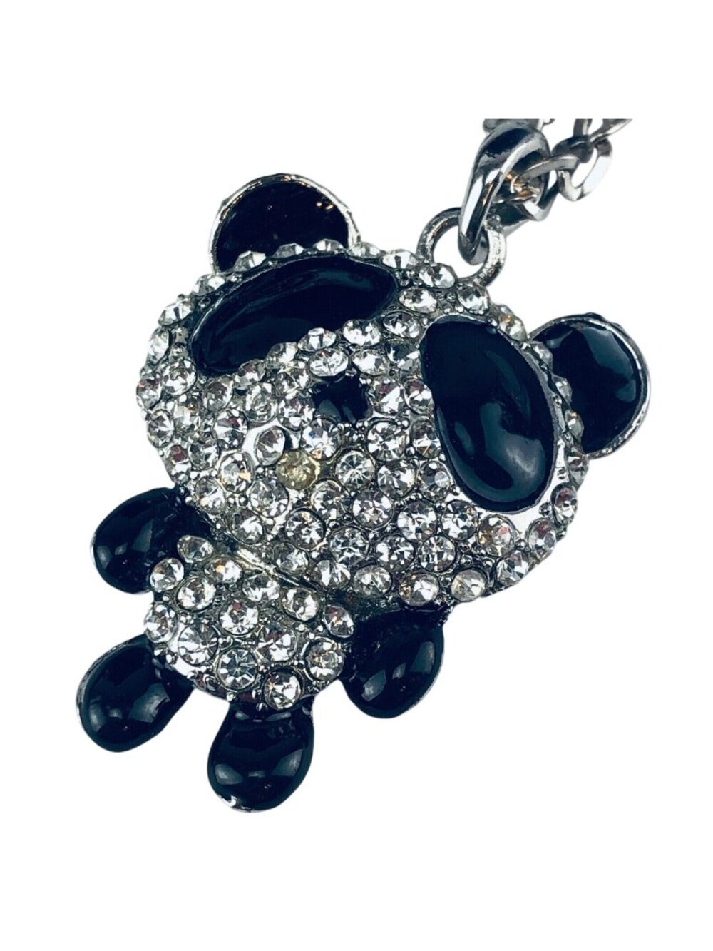 Necklace Rhinestone Panda on 30" Chain